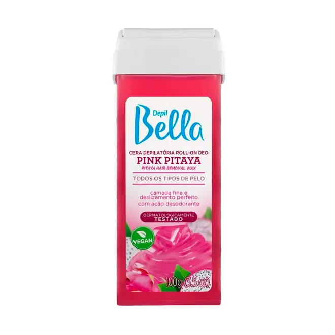 Cera Depilatória Depil Bella Roll-On Pink Pitaya 100g
