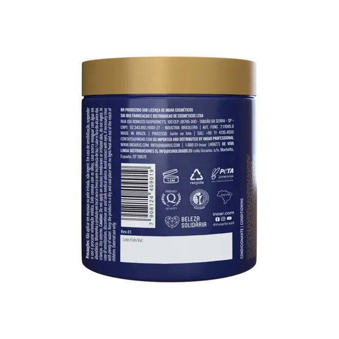 Máscara Capilar Inoar Baccarah 500ml