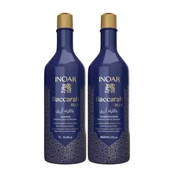 Shampoo e Condicionador Inoar Baccarah Blue 1lt+800lt