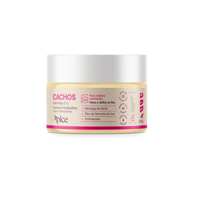 Manteiga 2x1 Apice Nutritiva e Finalizadora Cachos 260g