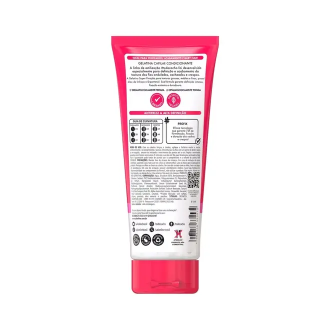 Gelatina Salon Line #todecacho Super Fixação 200g