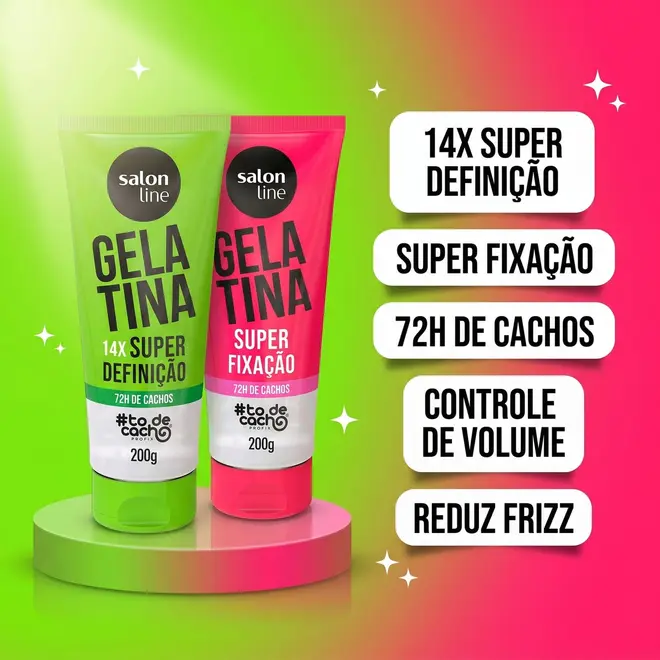 Gelatina Salon Line #todecacho Super Fixação 200g