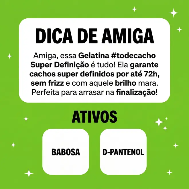 Gelatina Salon Line #todecacho Super Definição 200g