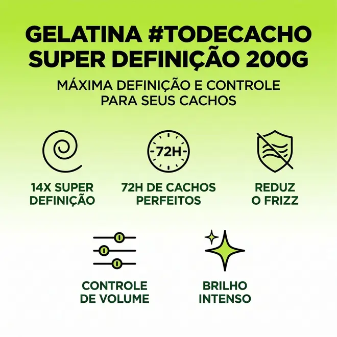 Gelatina Salon Line #todecacho Super Definição 200g