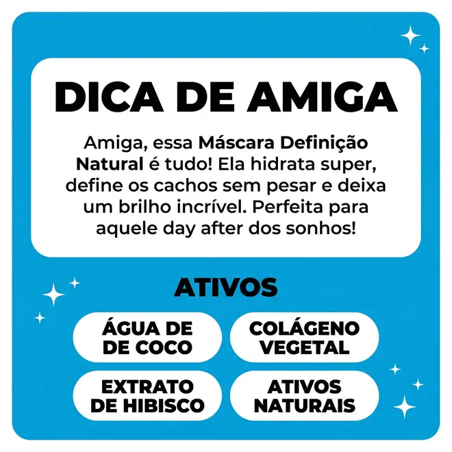 Máscara Capilar Salon Line Definição Natural 300g