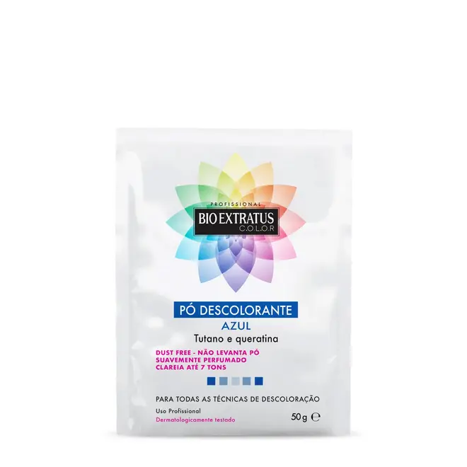 Pó Descolorante Bio Extratus C.O.L.O.R Azul Tutano e Queratina 50G