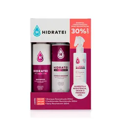 Shampoo e Condicionador Hidratei Spray Reconstrução 700ml