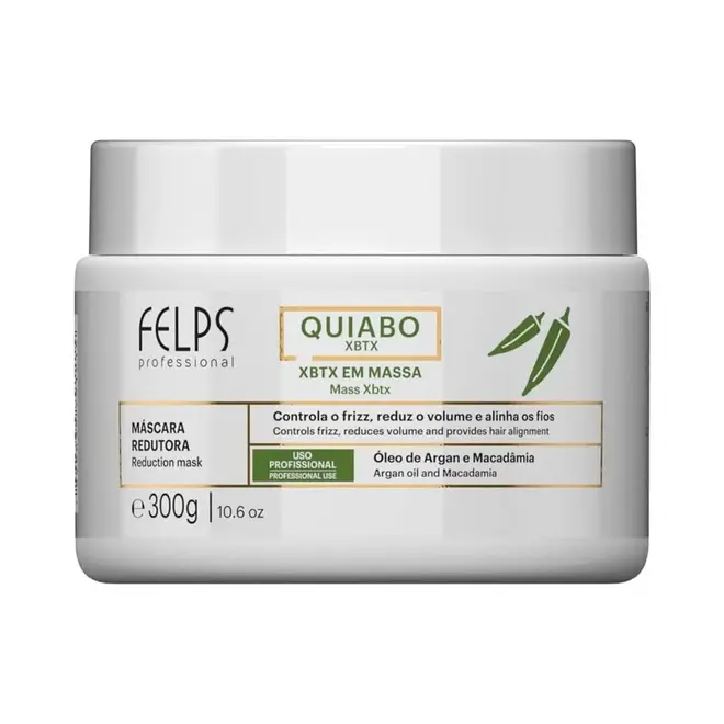 Máscara Felps Professional Quiabo XBTX Antifrizz 300g