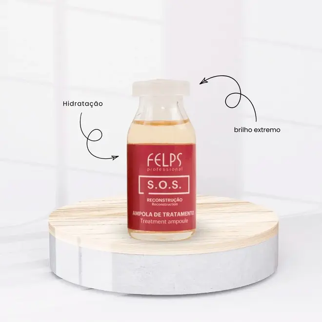 Ampolas de Cronograma Capilar Felps Professional 3em1 3x15mL