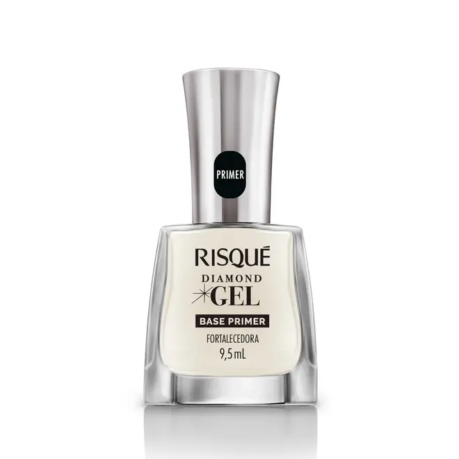 Esmalte Base Primer Fortalecedora Risqué Diamond Gel 9,5ML