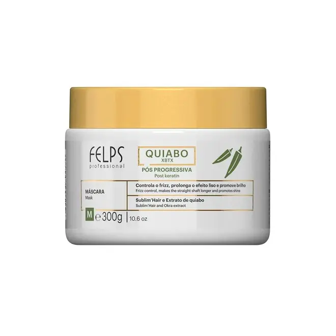 Máscara Capilar Felps Professional Quiabo XBTX Pós Progressiva 300g