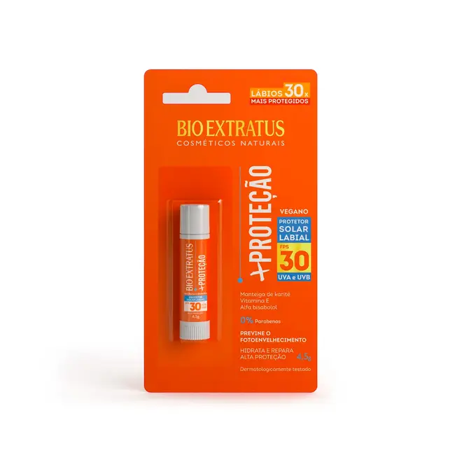 Protetor Solar Labial FPS 30 Bio Extratus +Proteção 4,5g