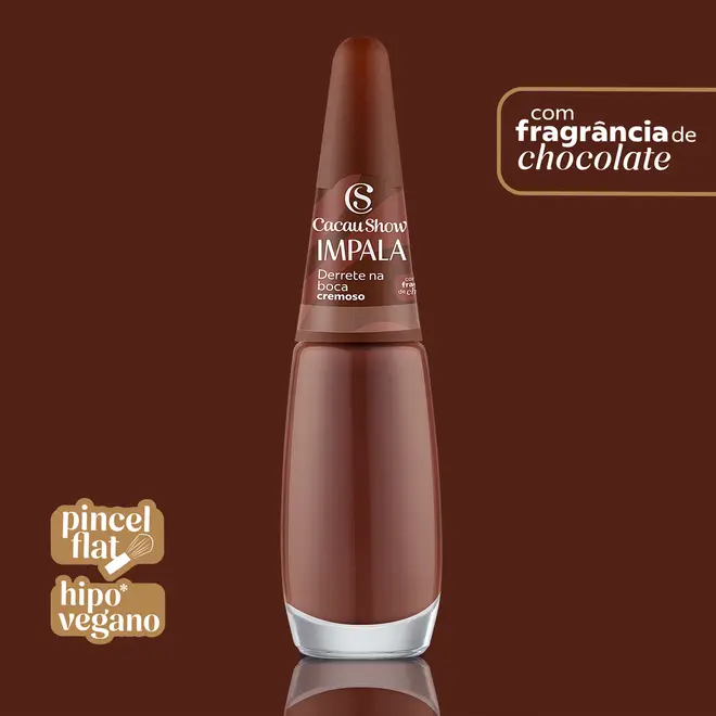Esmalte Impala Cremoso Cacau Show Derrete na boca 7,5ML