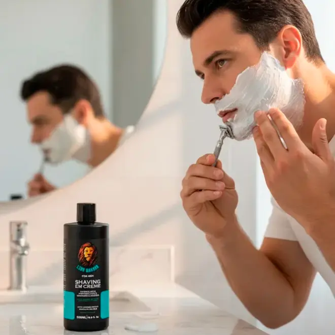 Shaving Creme para barbear Leon Barber 500ml