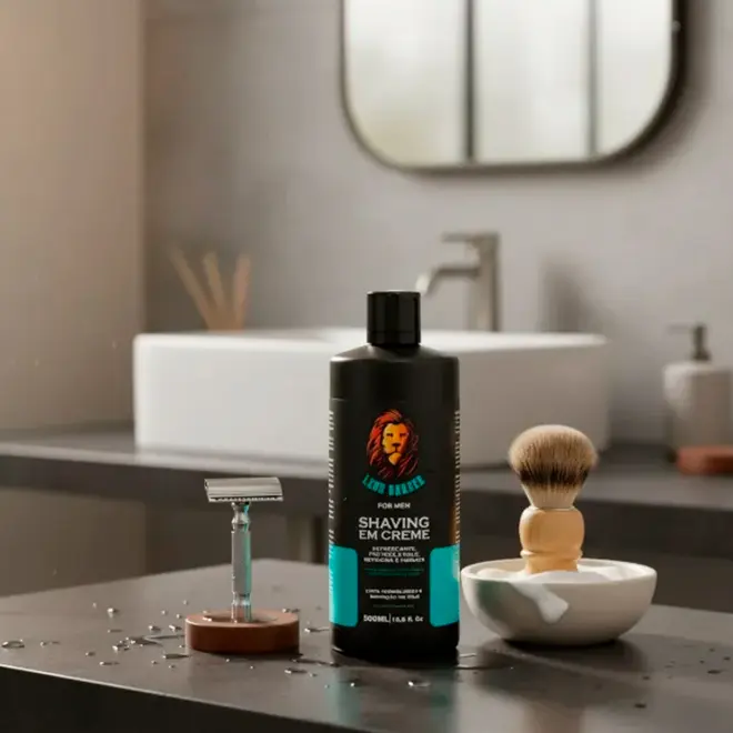 Shaving Creme para barbear Leon Barber 500ml