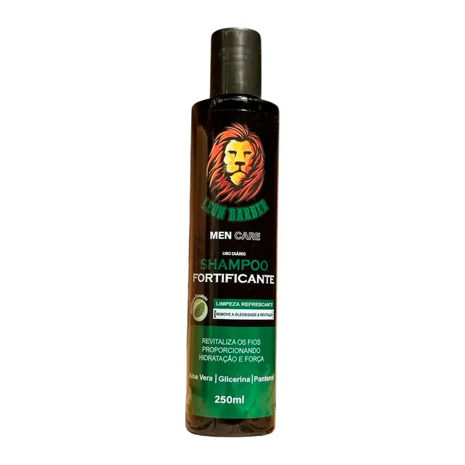 Shampoo para cabelo e barba Men Care Leon Barber 250ml