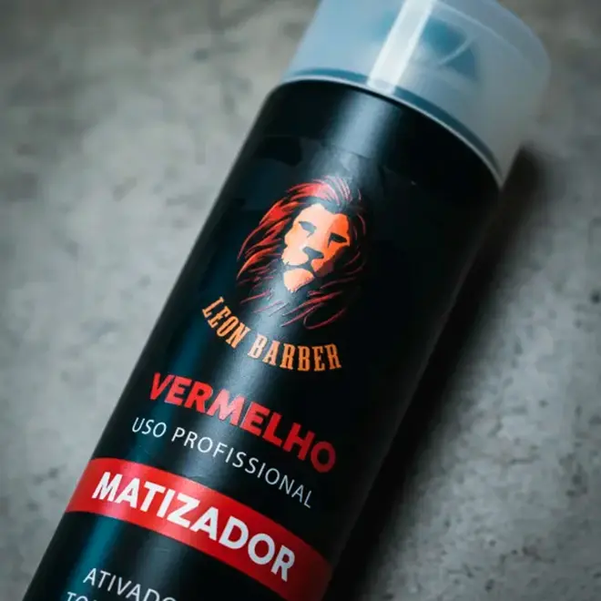 Matizador para cabelo e barba vermelho Leon Barber 250ml                                                 250ml