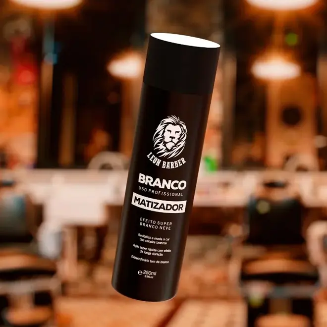 Matizador para cabelo e barba Super Branco Neve Leon Barber 250ml