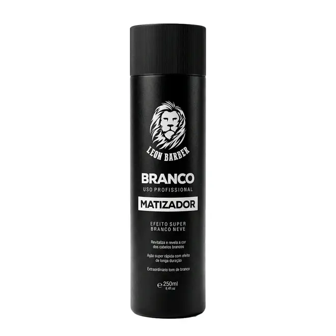 Matizador para cabelo e barba Super Branco Neve Leon Barber 250ml