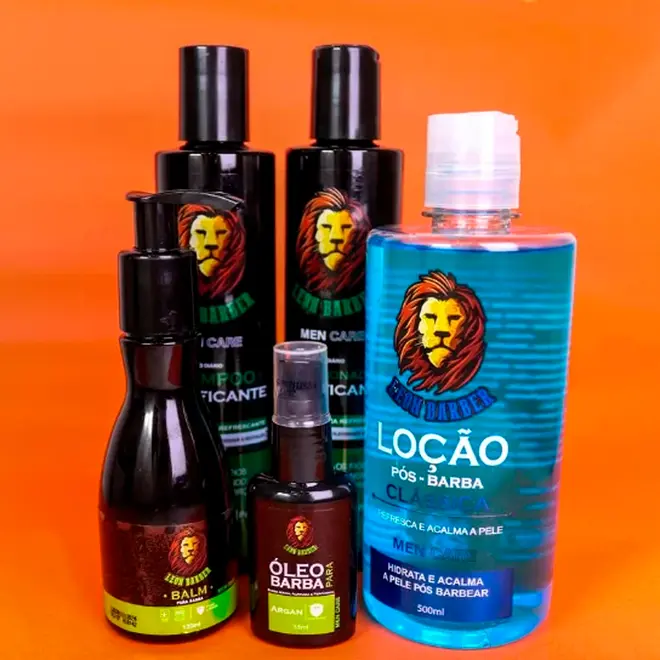 Loção pós barba Men Care Leon Barber 500ml