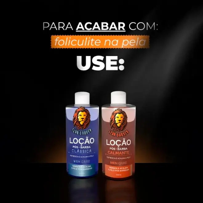 Loção pós barba Men Care Leon Barber 500ml