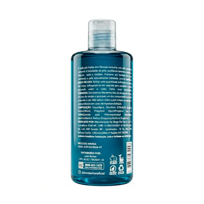 Loção pós barba Men Care Leon Barber 500ml