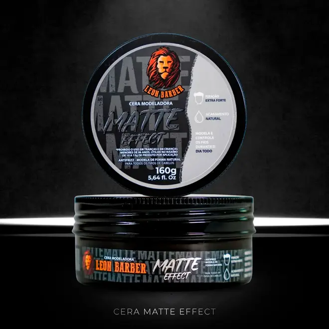Cera Modeladora Leon Barber Mate 80g