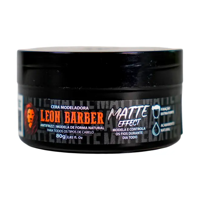 Cera Modeladora Leon Barber Mate 80g