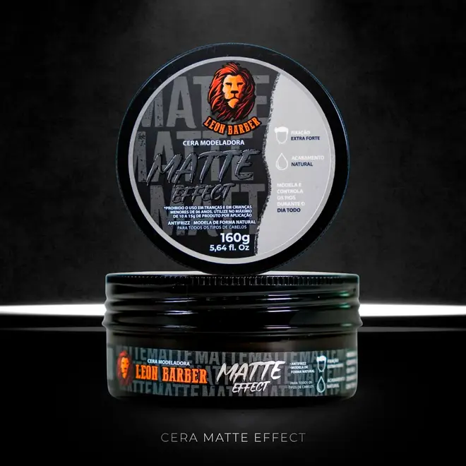 Cera Modeladora Leon Barber Mate 160g