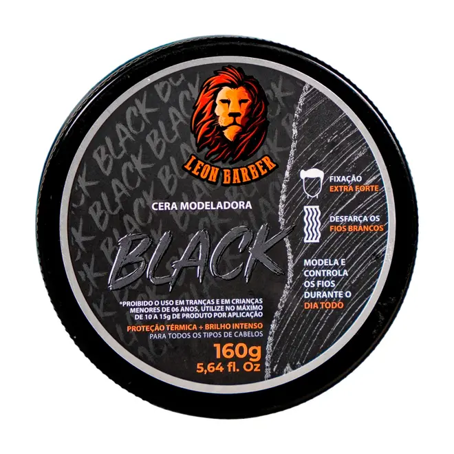 Cera Modeladora Black Leon Barber Fixação Extra Forte 160g