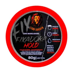 Cera Modeladora Hold Leon Barber Efeito Molhado Fixação Extraforte 80g