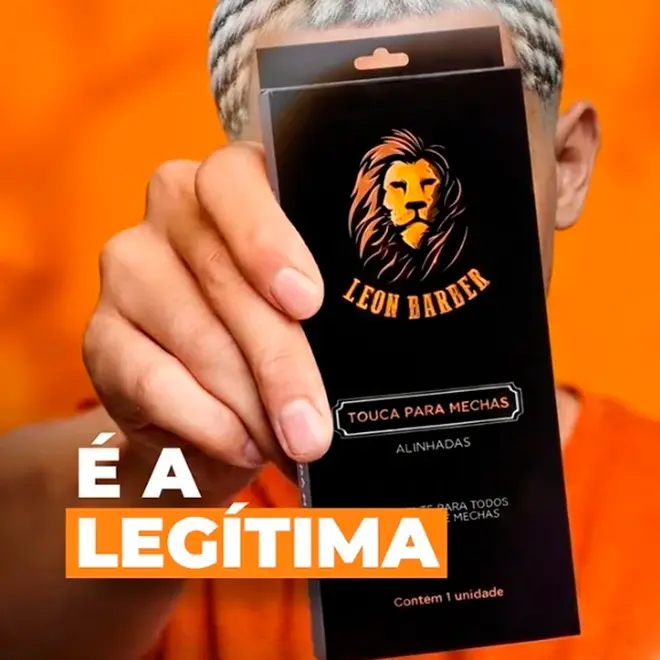 Touca para reflexos Leon Barber Siliconada mechas Tamanho M