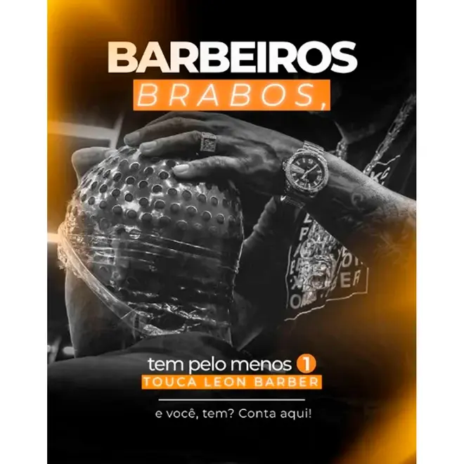 Touca para Reflexos Leon Barber Siliconada mechas Tamanho P