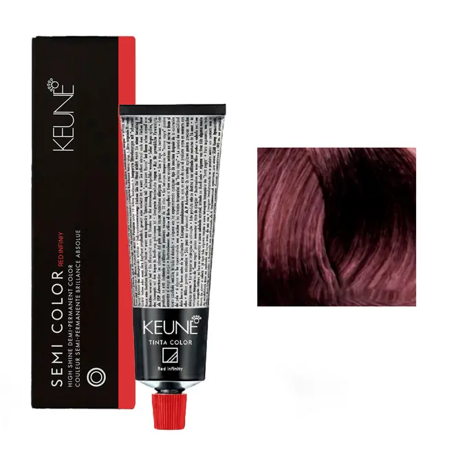 Coloração Keune 4.76RI Castanho Médio Violeta Vermelho Infinity 60ML