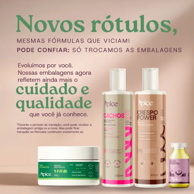Co Wash Limpeza Suave Apice Crespo Power 1000ml