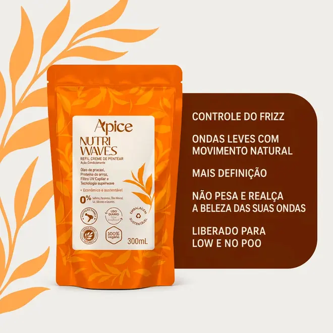 Creme de Pentear Apice Nutri Waves Refil 300ml