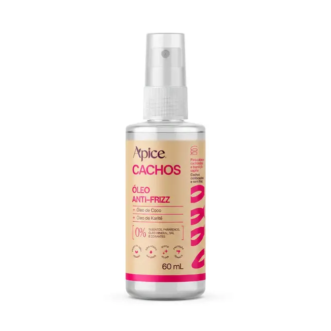 Óleo Capilar Apice Antifrizz Cachos Nutritivo 60ml