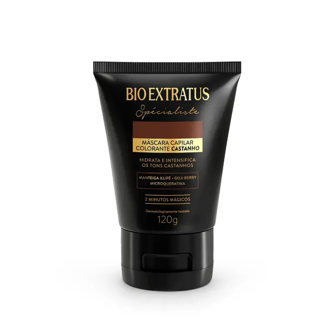 Máscara Capilar Bio Extratus Spécialiste Condicionante Colorante Castanha 120g