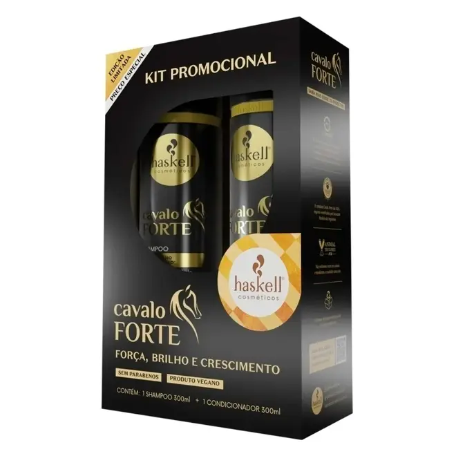 Shampoo e Condicionador Haskell Cavalo Forte 300ml