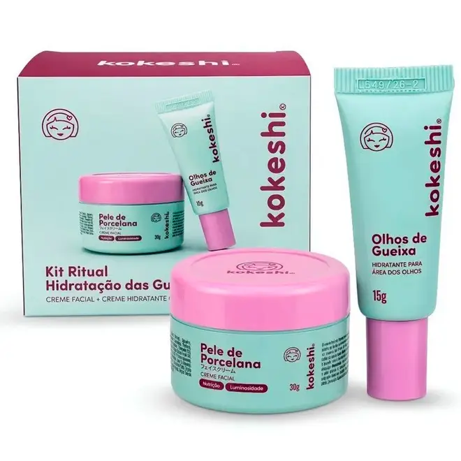 Kit Kokeshi Ritual Hidratação das Gueixas