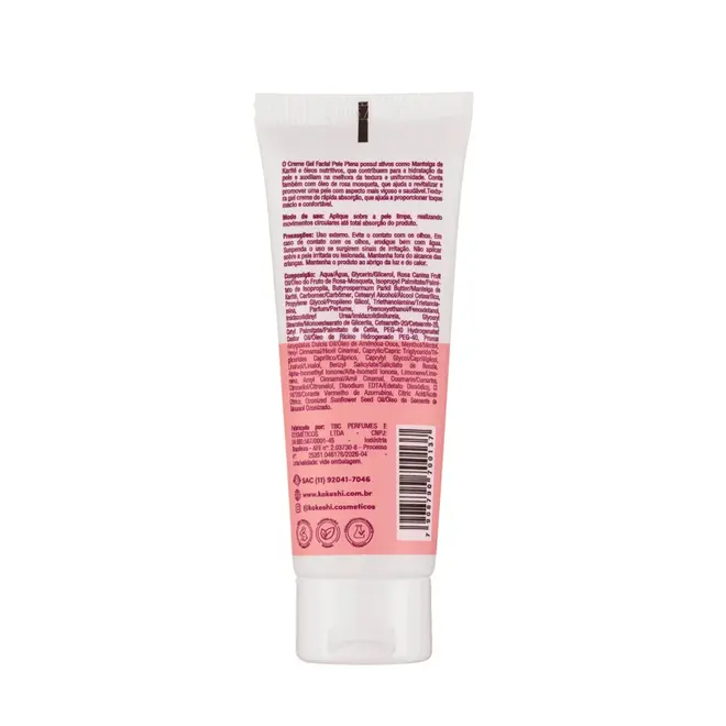 Creme Gel Facial Kokeshi Pele Plena 45g