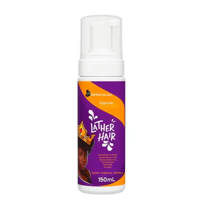 Espuma Modeladora Império Black Lather Hair 150ml